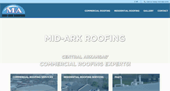 Desktop Screenshot of midarkroofing.com